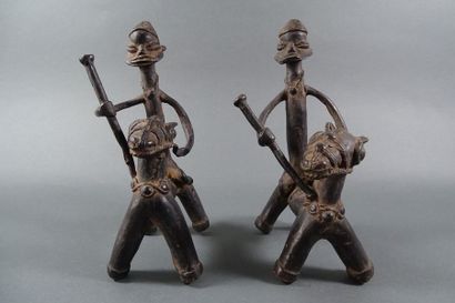 Paire de cavaliers en bronze Dogon, Mali
25...