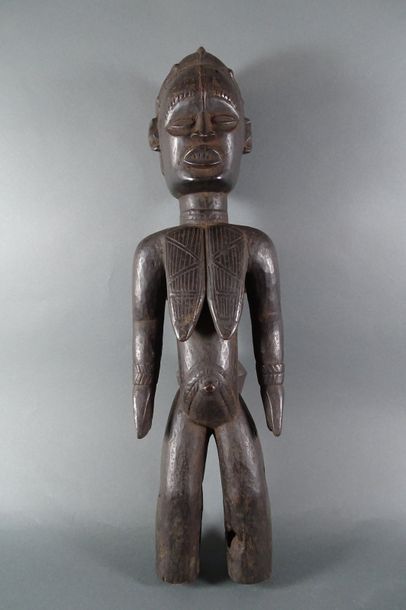 Statuette maternité, Congo
bois sculpté
61.5...
