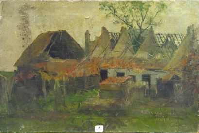 null 19- Franz DEUTMAN

''Anvers - Après l'explosion''

Huile sur toile signée en...