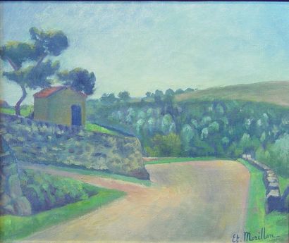 null 55- Etienne MORILLON

''Paysage de Provence''

Huile sur toile signée en bas...