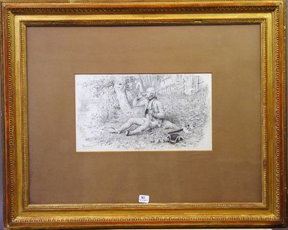 null 82- Maurice LELOIR

''Le buveur''

Dessin

17 x 29 cm