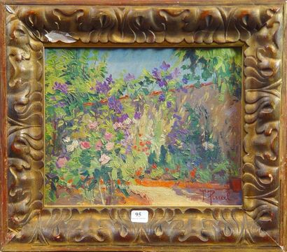 null 95- F. PINAL

''Jardin à Meaux''

Huile sur toile marouflée signée en bas à...