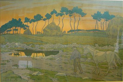 null 35- Henri RIVIERE

''Le retour des champs''

Lithographie

55 x 82 cm