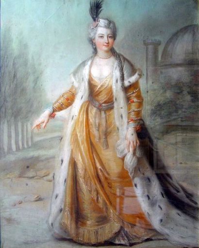 null 40- Ecole Française XVIIIème siècle

''Dame au manteau d'hermine''

Pastel

78...