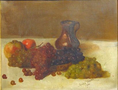 null 58- Angèle TRUCCHI

''Nature morte aux raisins''

Huile sur toile signée en...