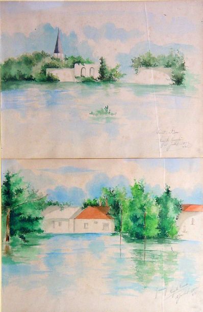 null 62- Angèle TRUCCHI

''L'inondation''

Deux aquarelles dans un cadre, signées...