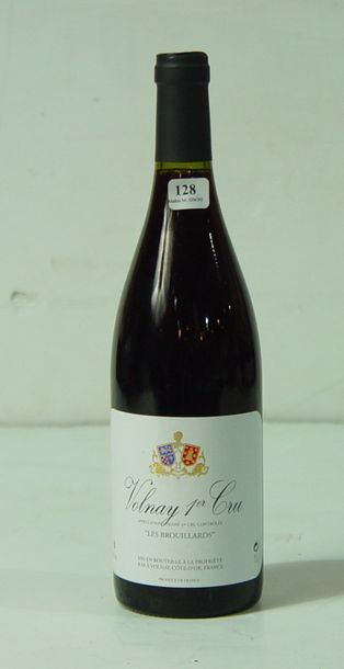 null 128- 6 bouteilles de Bourgogne Volnay Brouillard 1er Cru, Domaine Roblet-Monnot...