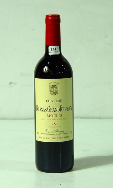 null 134- 6 bouteilles de Château Branas Grand Poujeaux 1997