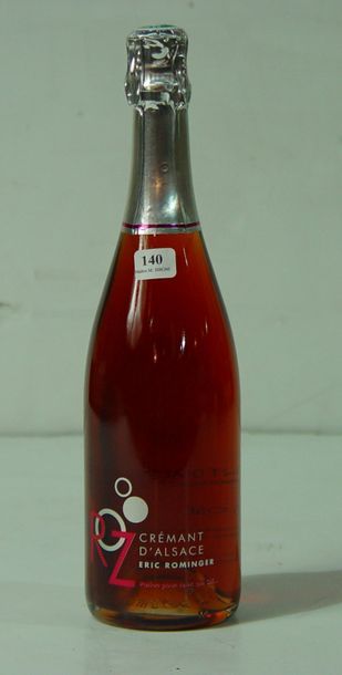 null 140- 6 bouteilles de Crémant d'Alsace bio Eric Rominger rosé