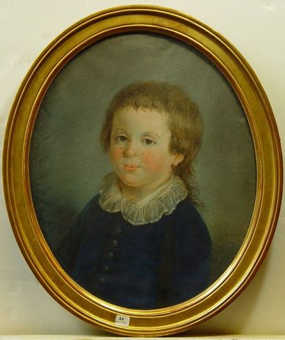 null 44- Ecole Française XVIIIème siècle

''Portrait de Nicolas''

Pastel ovale noté...