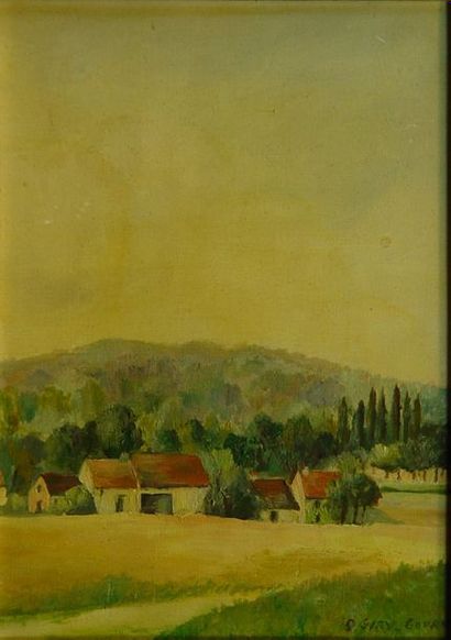 null 63- GIRY-GOURET

''Paysage de l'Yonne''

Huile sur toile signée en bas à droite

22...