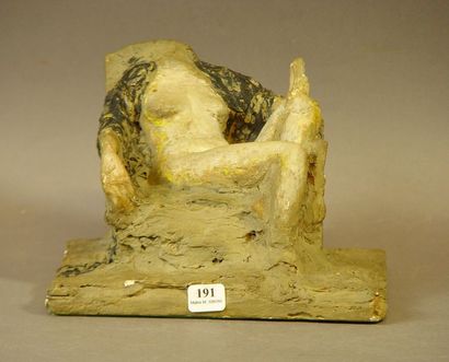 null 191- ''Corps de femme assise''
Sculpture en plâtre
H : 14 cm