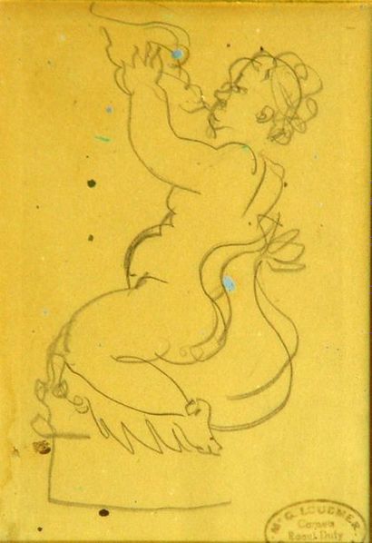 null 47- Raoul DUFY (1877 - 1953)

''Amour à la trompette''

Dessin 

11,5 x 8 cm

Cachet...