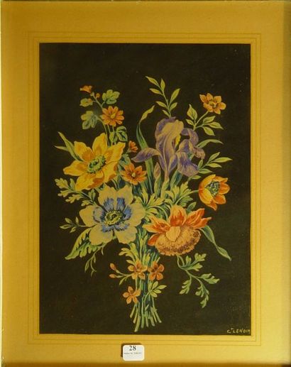null 28- LENOIR

''Bouquet de fleurs''

Aquarelle signée en bas à droite

30 x 21...