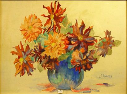 null 36- J. CHARPY

''Vase de fleurs''

Aquarelle signée en bas à droite