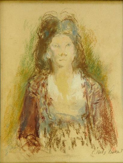 null 48- Charlotte DORAT-IBELS

''Portrait de femme''

Pastel signé en bas à droite

XXème...