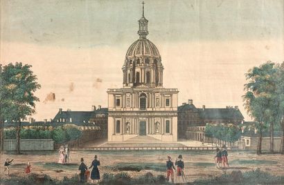 2- ''Vue des Invalides'' (View of the Disabled) 
Engraving