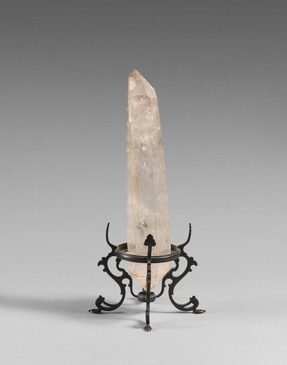  37- Rock crystal obelisk 
H: 21 cm