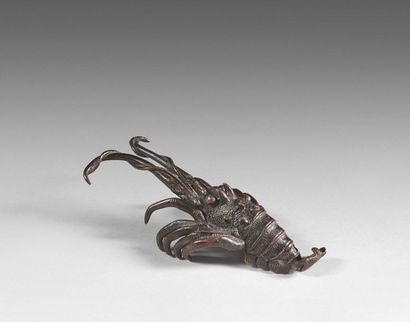 null 90- Bronze okimono representing a lobster
JAPAN
L: 14 cm