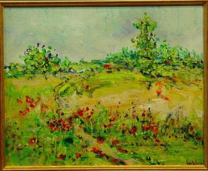 LEBLOND "Roses in the Countryside

Oil on canvas signed lower right

20 x 26 cm