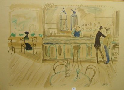 Gabriel DANCHOT "Le bistrot

Lithograph signed lower right and numbered 214/215

55...