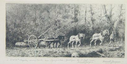 Marcel JACQUE (XXème siècle) ''L'attelage''

Gravure signée

28 x 44 cm