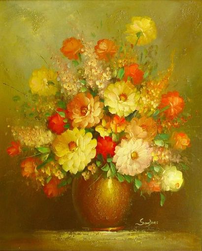 null 14- Christopher SANDERS

''Vase de fleurs''

Huile sur toile signée en bas à...