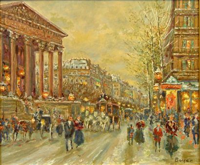 null 19- Emile BOYER (1877-1948)

''Place de la Madeleine''

Huile sur toile signée...