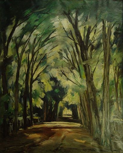 null 23- Anders OSTERLIND (1887-1960)

''Chemin sous les arbres''

Huile sur toile...