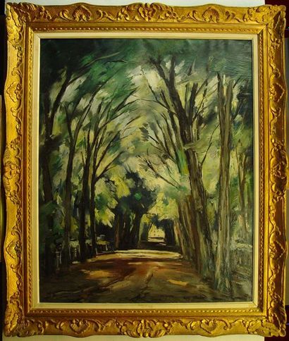 null 23- Anders OSTERLIND (1887-1960)

''Chemin sous les arbres''

Huile sur toile...