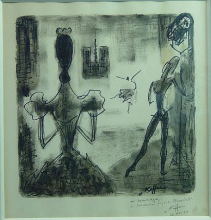 null 37- Charles KEFFER ''Dancer'' Drawing signed at the bottom right, dated November...