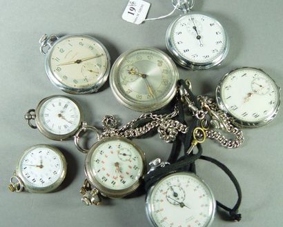 null 19- Eight pocket watches