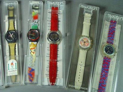 null 28- SWATCH

Six various watches in their boxes