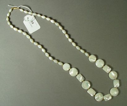 null 19- White mother-of-pearl necklace

Length: 65 cm