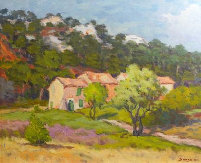 null 
75- Eugène SANDRINI (1925-1998)




''Bastides près d'Aix en Provence''




Huile...