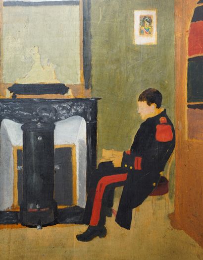 null 20- French School

"Orientalist Dancer" and "Soldier by the Stove"...

Two paintings...