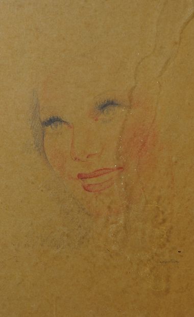 null 36- CORBIN

''Portrait de jeune femme''

Dessin signé en bas à droite

24 x...