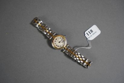 null 118- CARTIER

Ladies' wristwatch in gold and steel