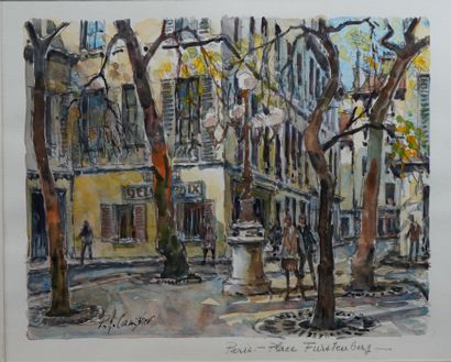 null 36- Polo GAMBIER

Notre-Dame'' and ''Place Fürstenberg

Two watercolours signed...