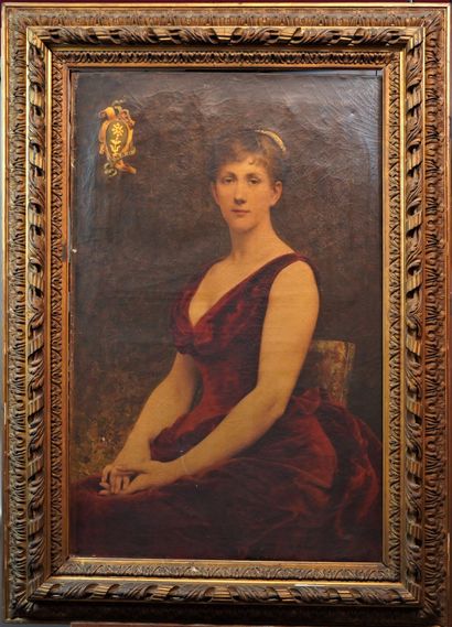 null 64- Jacques-Clément WAGREZ (1850-1908)

''Portrait''

Huile sur toile signée...
