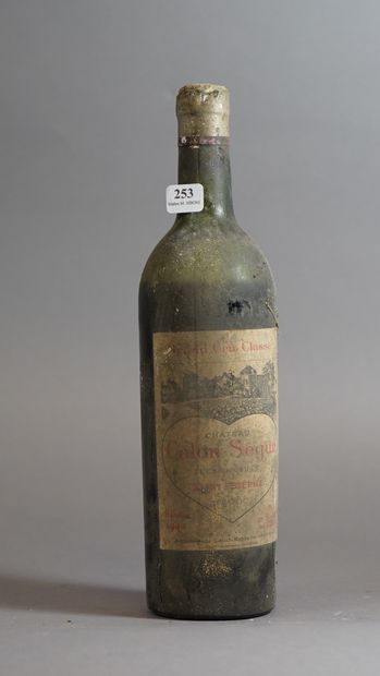 null 253- 1 bouteille de Château Calon-Segur St Estèphe 1942