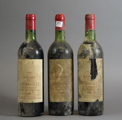 null 153- 3 bouteilles Domaine de Soumaille 1978