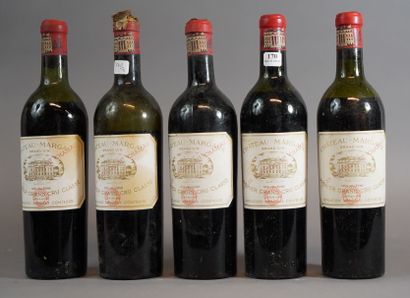 null 
170- 5 bouteilles de Château Margaux Grand Cru

(niveau bas)
