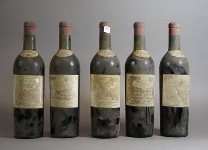 null 182- 5 bouteilles de Graves Delpérier Frères 2 BG, 1 NTLB)