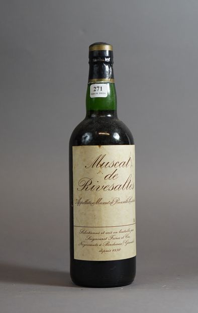 null 271- 1 bouteille de Muscat de Rivezalt, 6 bouteilles de Savigny-lès-Beaune et...