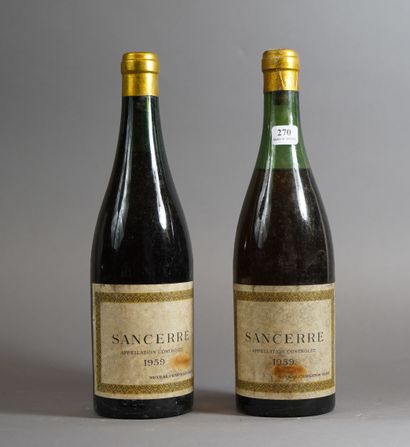 null 270- 2 bouteilles de Sancerre 1959