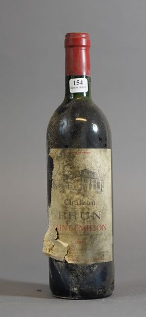 null 
154- 1 bouteille de Château Brun St Emilion 1988
