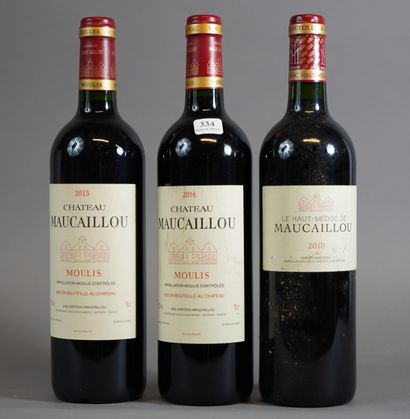 null 334- 13 bouteilles de Château Moulis 2015
