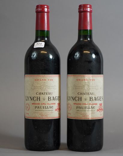 null 324- 2 bouteilles de Lynch-Bages Pauillac Grand Cru Classé 1996