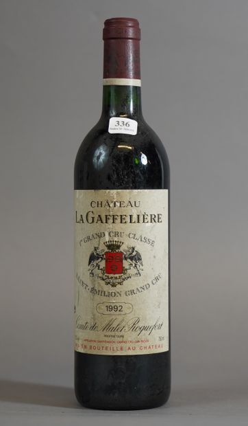 null 336- 1 bouteille de Château La Gaffelière St Emilion Grand Cru 1992